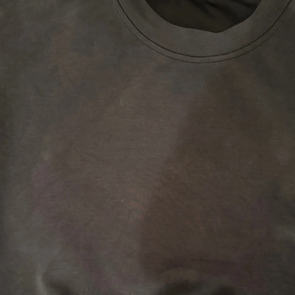 Lululemon Softstreme Cropped Charcoal Crewneck Sweatshirt